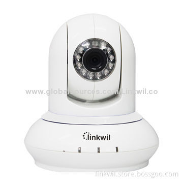 PTZ cameras, supports Pan/Tilt and 3X digital zoom, micro SD card, ONVIF, WPS
